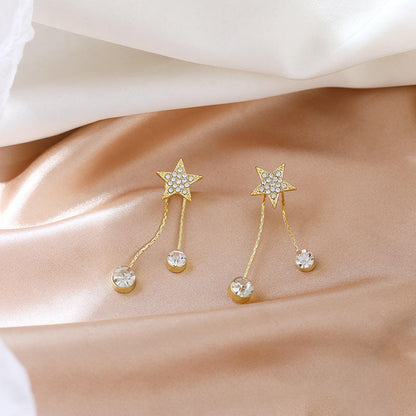 Star Diamond Stud Earrings