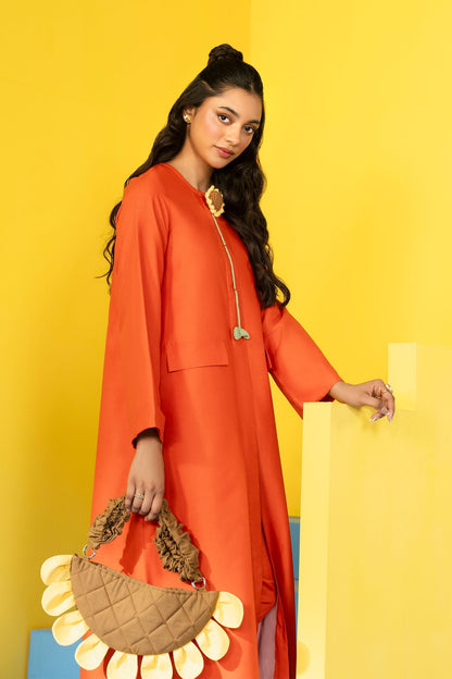 2 Pc Dyed Arabic Lawn Suit